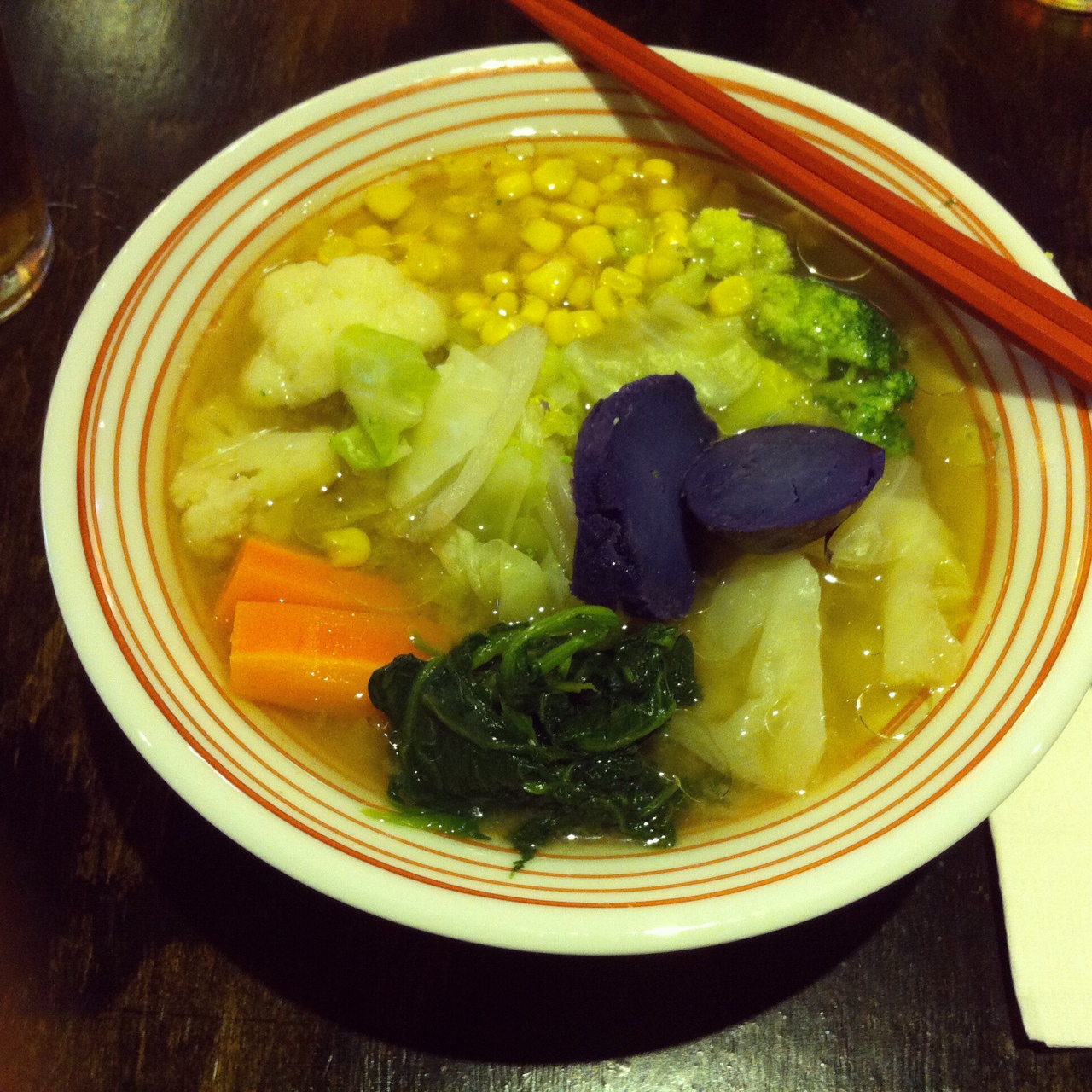 Yasai Vegetable Ramen, Lucky Cat Ramen