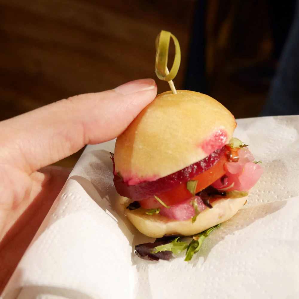 Fresh & Co Mini Beet Sliders, 2016 NYC Vegetarian Food Festival