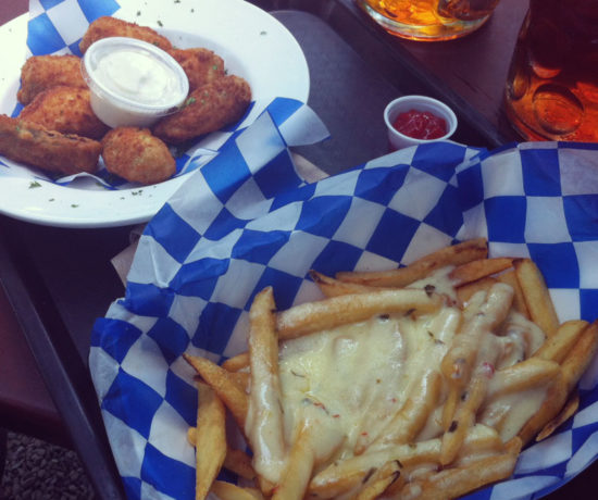 Jalapeno Poppers, Cheese Fries, Zeppelin Hall