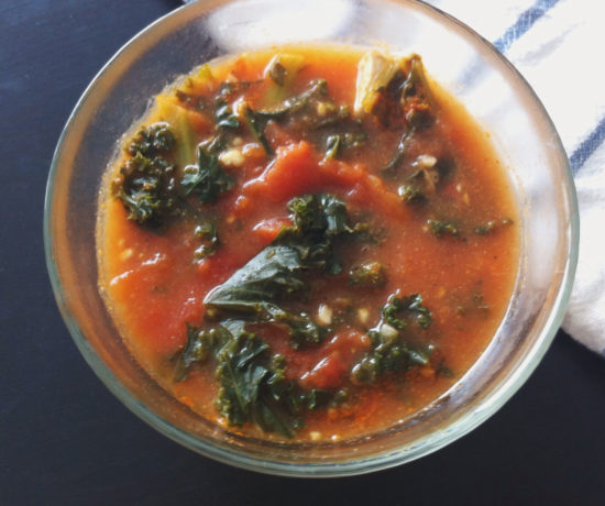 Spicy Tomato Soup with Kale & Sausage