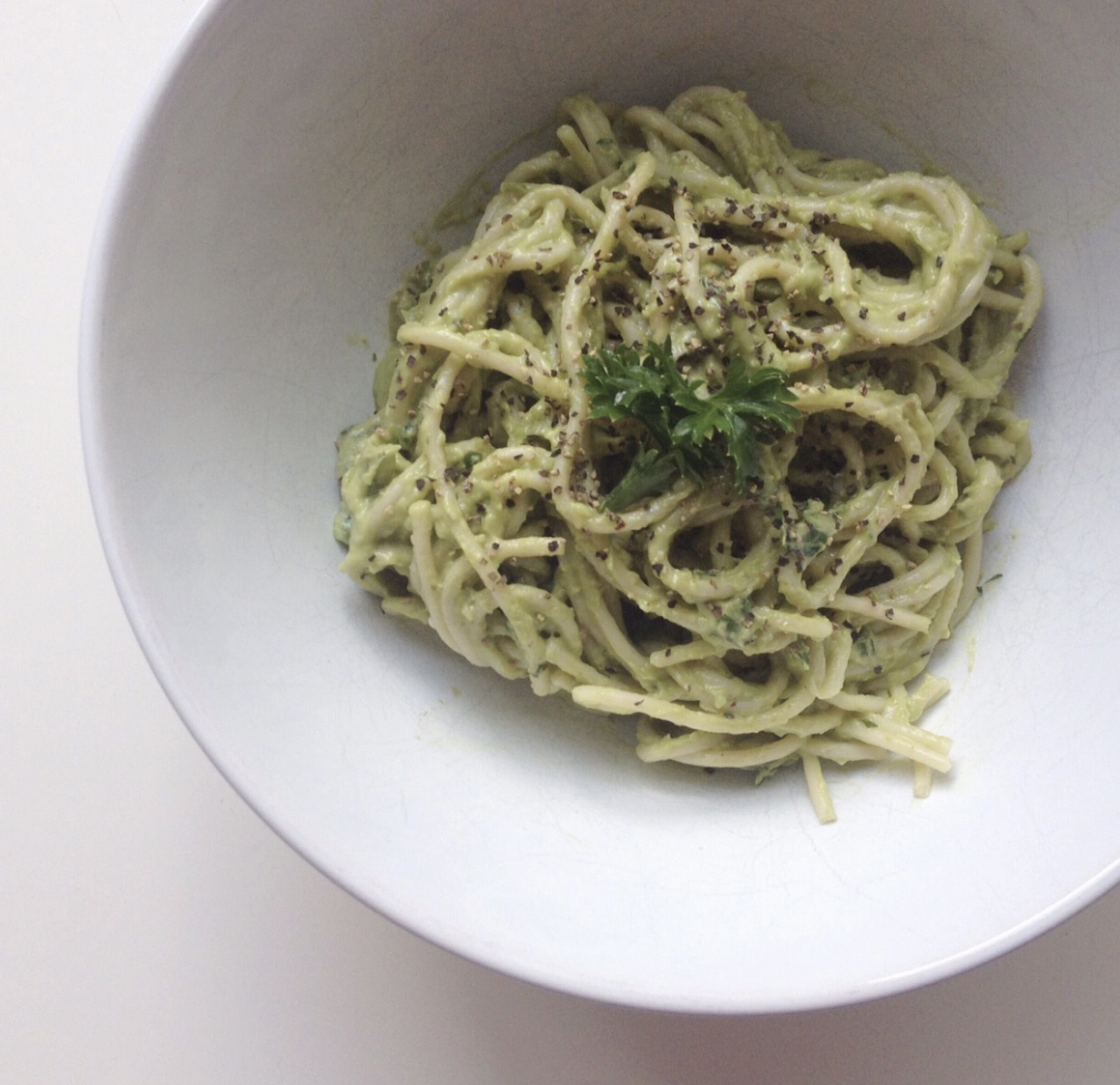 Creamy Avocado Spaghetti