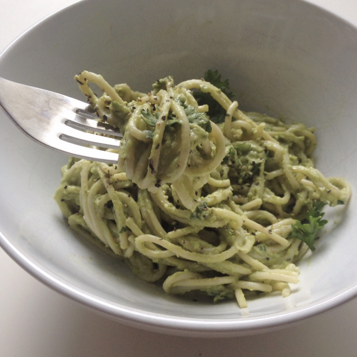 Creamy Avocado Spaghetti