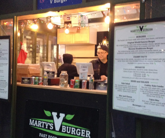 Marty's V Burger Pop Up, Winter Village