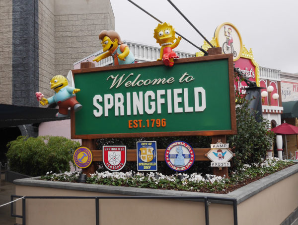 Welcome to Springfield, The Simpsons, Universal Studios Hollywood