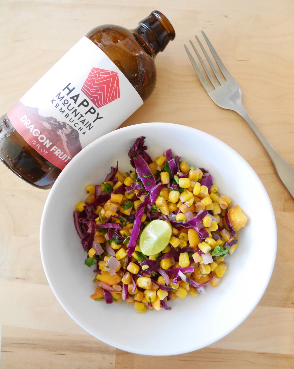 Cabbage Corn Salad, Summer Flavor Popup with Veganizer Portland