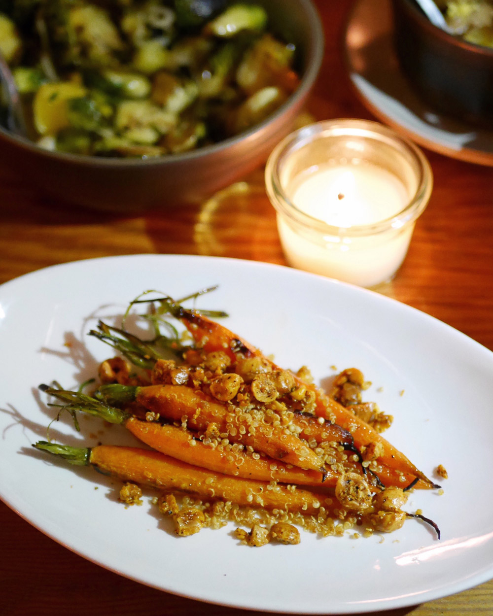 Carrots with Crunchy Quinoa, Urban Farmer, Downtown Portland