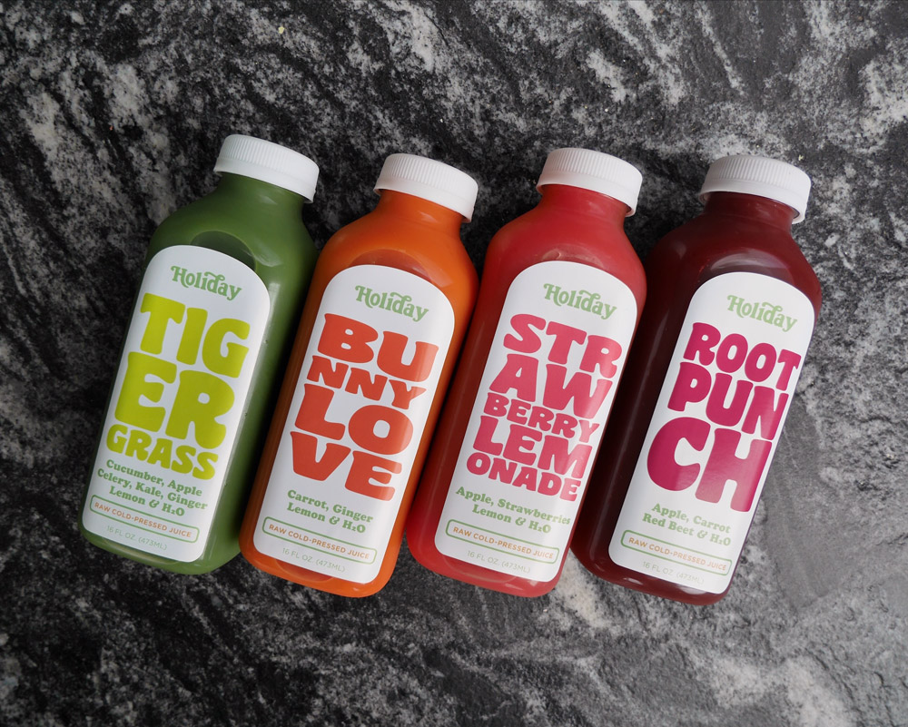 Fresh Cold Pressed Juices, Holiday Plant-Based Gluten-Free Cafe