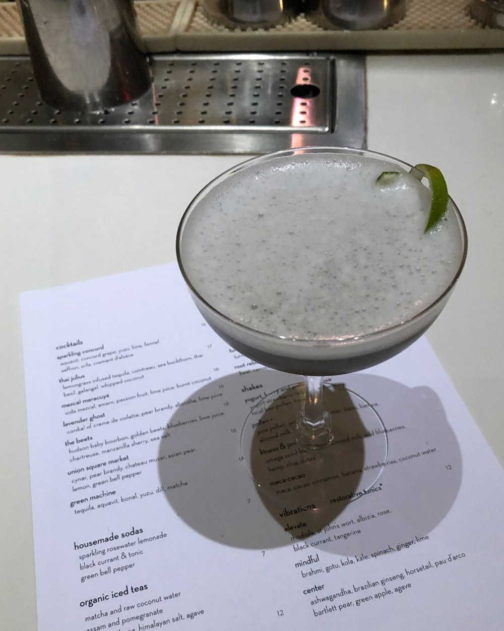 abcV - Lavender Ghost Cocktail