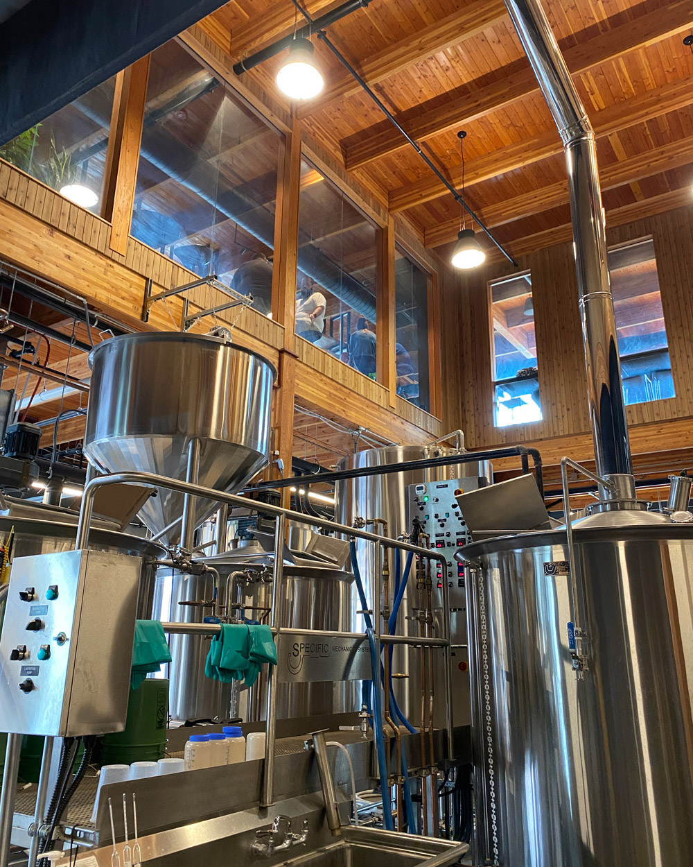 Brewery Floor at Ferment Brewing, Hood River, Oregon
