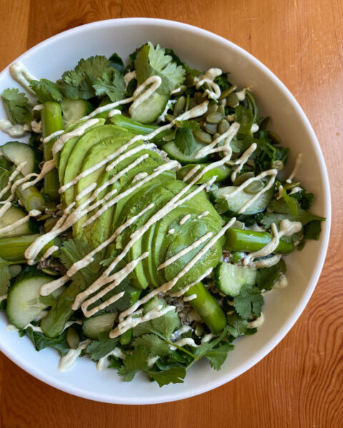 Green Bowl at Blossoming Lotus Cafe